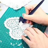 Rotating Carbon Steel Blade Paper Cutter + 3 Replacement Blade