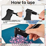 Rotating Carbon Steel Blade Paper Cutter + 3 Replacement Blade