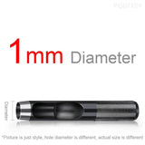 Round Hollow Punch Leather Craft Tool Hole Cutter for Bands Belts Gasket