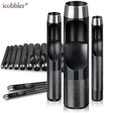 Round Hollow Punch Leather Craft Tool Hole Cutter for Bands Belts Gasket