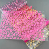 5 Sheets Chocolate Transfer Paper Pattern Mold Decoration Cake Tools