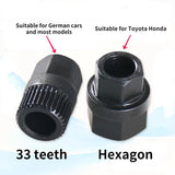 33 Teeth Hexagon Generator Pulley Removal Tool High Alternator Clutch Wheel Pull