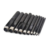 1-25mm Leathercraft Tool Set Punching Hole Punch Round Steel Rubber Tools