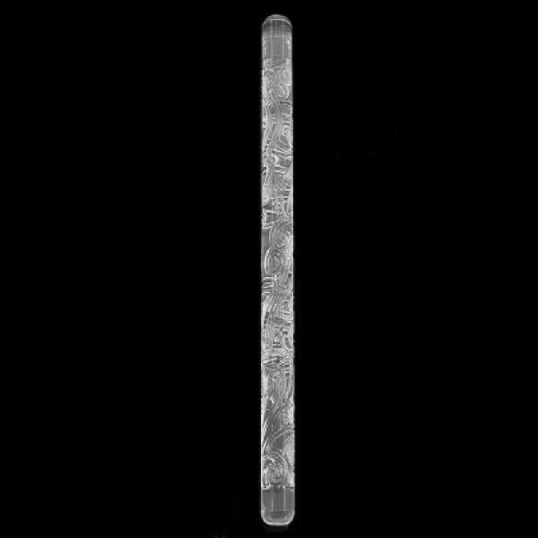 Acrylic Wave Pattern Rolling Pin for Polymer Clay DIY Embossing