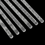 Acrylic Wave Pattern Rolling Pin for Polymer Clay DIY Embossing