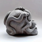 3D Skull Snake Head Candle Silicone Mold for Halloween DIY Resin Craft
