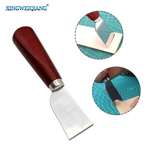 DIY Leather Skiving Cutting Tool with Wooden Handle