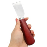 DIY Leather Skiving Cutting Tool with Wooden Handle