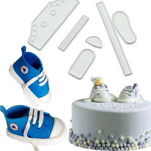 3/6pcs Baby Shoes Cake Mold - 3D Sneaker Shape Cake Decorating Tools