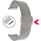 Milanese Mesh Watch Band Stainless Steel Bracelet 3mm Thick Strap