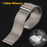 Milanese Mesh Watch Band Stainless Steel Bracelet 3mm Thick Strap