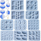 Earring Pendant Epoxy Silicone Mold Round Triangle Necklace Resin Mold