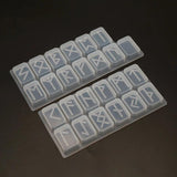 Viking Runes Resin Mold with Futhark Alphabet Wicca Silicone