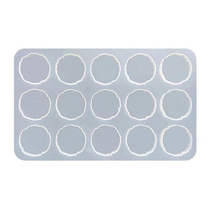 Irregular Round Silicone Coaster Molds for Resin and Cement Casting