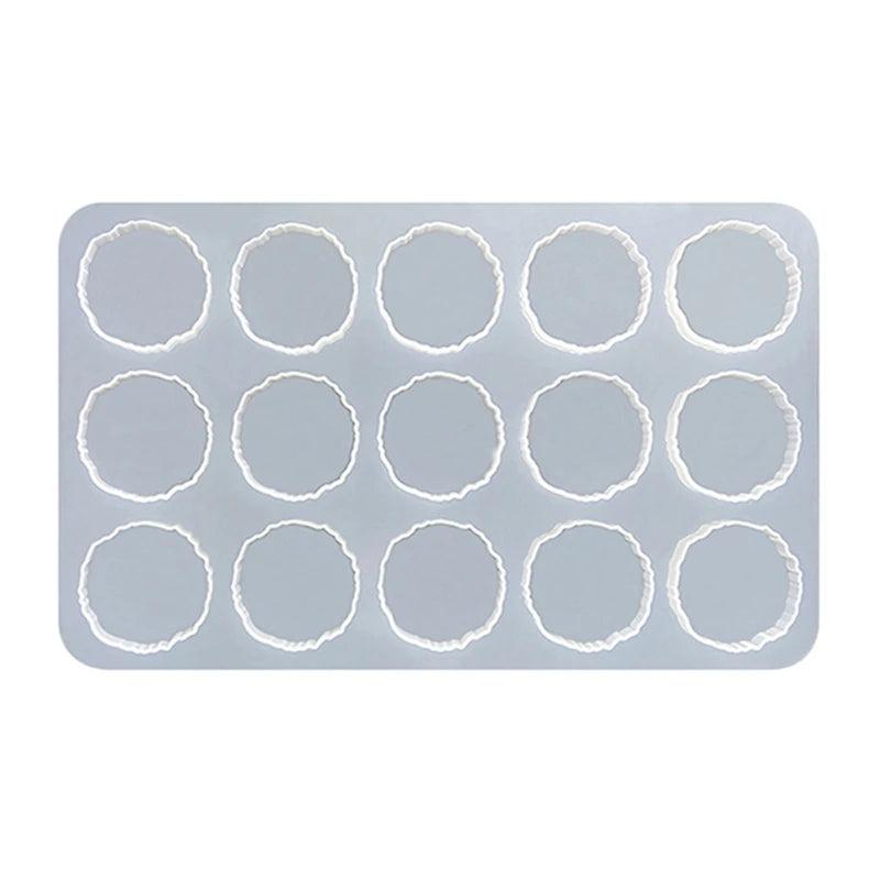 Irregular Round Silicone Coaster Molds for Resin and Cement Casting