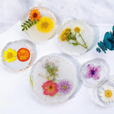 Irregular Round Silicone Coaster Molds for Resin and Cement Casting