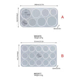 Irregular Round Silicone Coaster Molds for Resin and Cement Casting