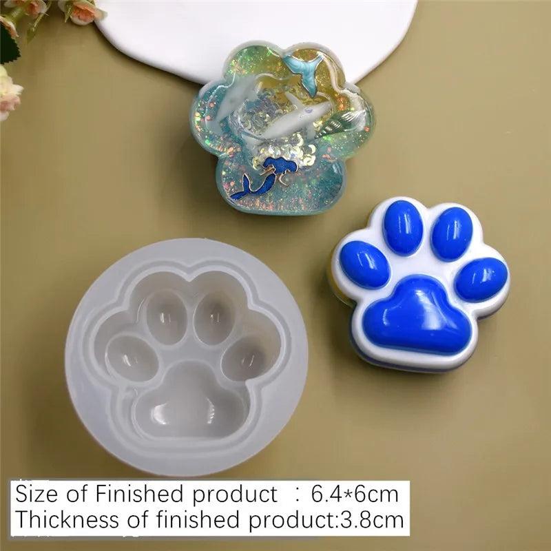 Cat Claw Bear Paw Silicone Mold Pendant Epoxy Resin Mould