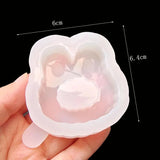 Silicone Epoxy Resin Mold Shaker Mold Bear Rabbit Cat Head