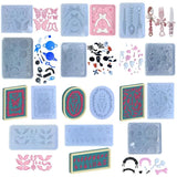 Silicone Resin Mold for Keychain Casting Molds Hollow Shaker Mold