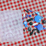Silicone Resin Mold for Keychain Casting Molds Hollow Shaker Mold