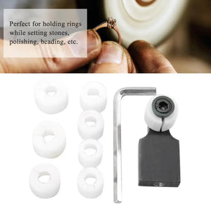 Jewelry Ring Setter Clamp Set with 7 Dies Jewelry Processing Tool