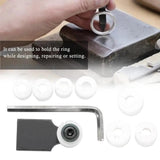 Jewelry Ring Setter Clamp Set with 7 Dies Jewelry Processing Tool