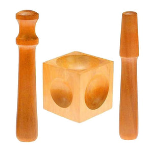 Wooden Dapping Block and Punches Set for Jewelry Making