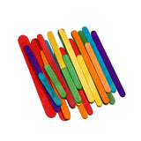 50pcs Colored Wooden Popsicle Sticks Ice Cream Stick Model Tools