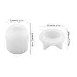 R3MC Pinecone Shape Silicone Container Mold with Lids