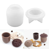 R3MC Pinecone Shape Silicone Container Mold with Lids
