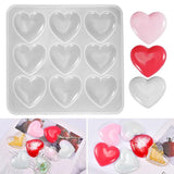 3D Heart Shapes Mirror Silicone Mold for Epoxy UV Resin