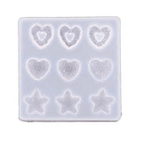 Hairpin Resin Mold Cartoon Bear Star Heart Shape DIY Craft Mould Y08E