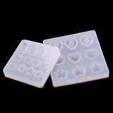 Hairpin Resin Mold Cartoon Bear Star Heart Shape DIY Craft Mould Y08E