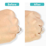 8Pcs/set Clear Ring Size Adjuster Loose Rings Reducer