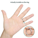 8Pcs/set Clear Ring Size Adjuster Loose Rings Reducer