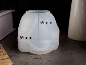 Silicone Mold Rose Flower Candle Holder Ashtray Mold