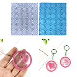 Butterfly Letter Keychain Epoxy Resin Mold DIY Round 26 Letters