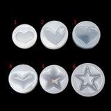 Silicone Heart Star Jewelry Mold Epoxy Resin Casting Pendant Accessories