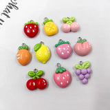 10pcs Fruit Resin Earring Charms DIY Crafts Pendant C1258