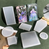 DIY Acrylic Quicksand Plates DIY Shake Empty Plate for Crafts B85D