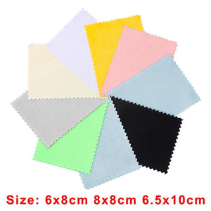 40pcs Silver Polishing Cloth Jewelry Cleaning Anti Tarnish Small Wiping