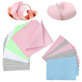 40pcs Silver Polishing Cloth Jewelry Cleaning Anti Tarnish Small Wiping