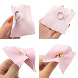 40pcs Silver Polishing Cloth Jewelry Cleaning Anti Tarnish Small Wiping