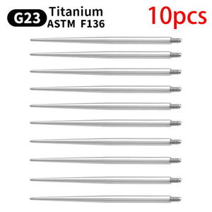 10pcs G23 Titanium Body Piercing Tool Jewelry Puncture Needle