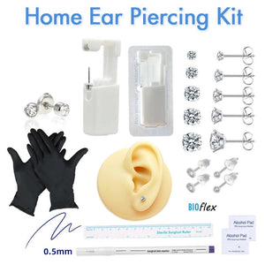 Disposable Ear Piercing Gun Kit with Earring Set