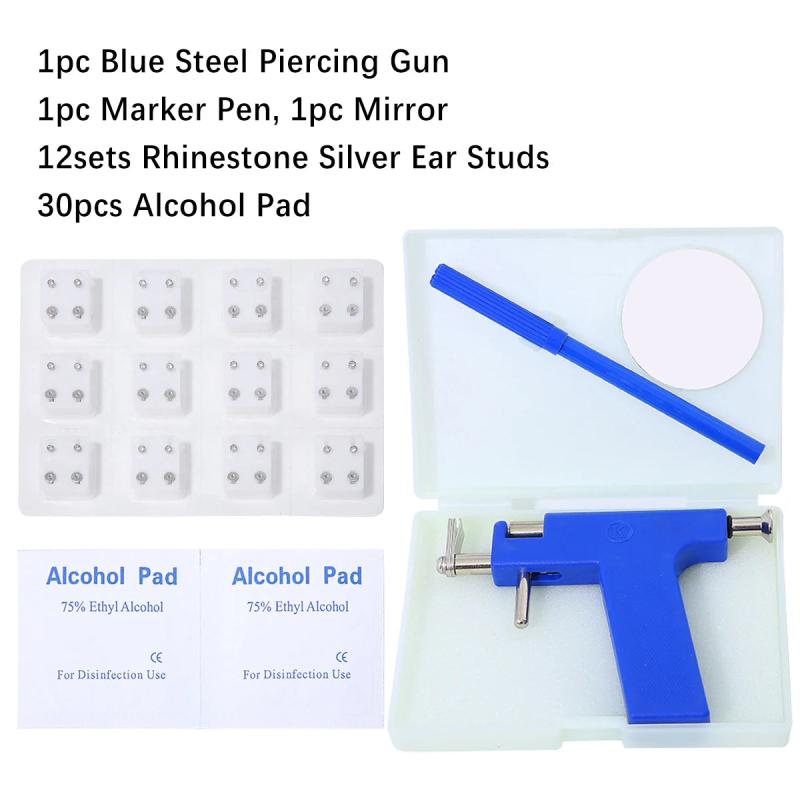 Professional Ear Punching Tool Set Ear Punching Gun Painless Ear Piercer