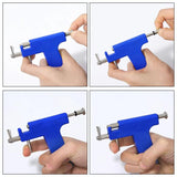 Professional Ear Punching Tool Set Ear Punching Gun Painless Ear Piercer