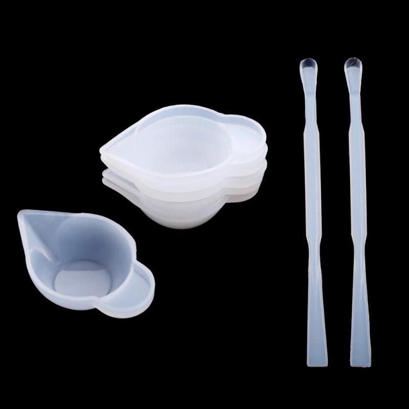 5pcs 10ml Resin Mixing Cups & Stir Stick Spoon Set
