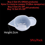 5pcs 10ml Resin Mixing Cups & Stir Stick Spoon Set